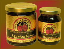 Golden Orchard's seedless Marionberry Preserves